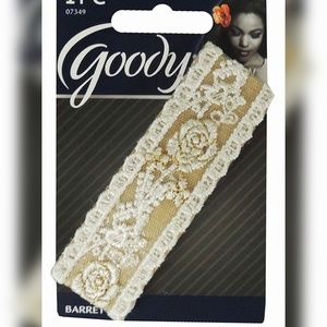 Goody Classics Metal Hair Barrettes (Pack of 3, Flower Salon Clip)